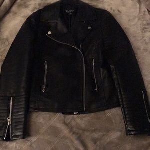 Faux leather jacket